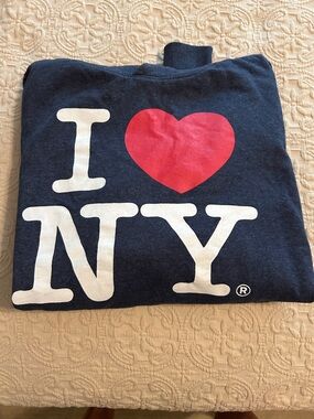 Kids Navy 'I ♥ NY' Graphic Pullover Sweatshirt
